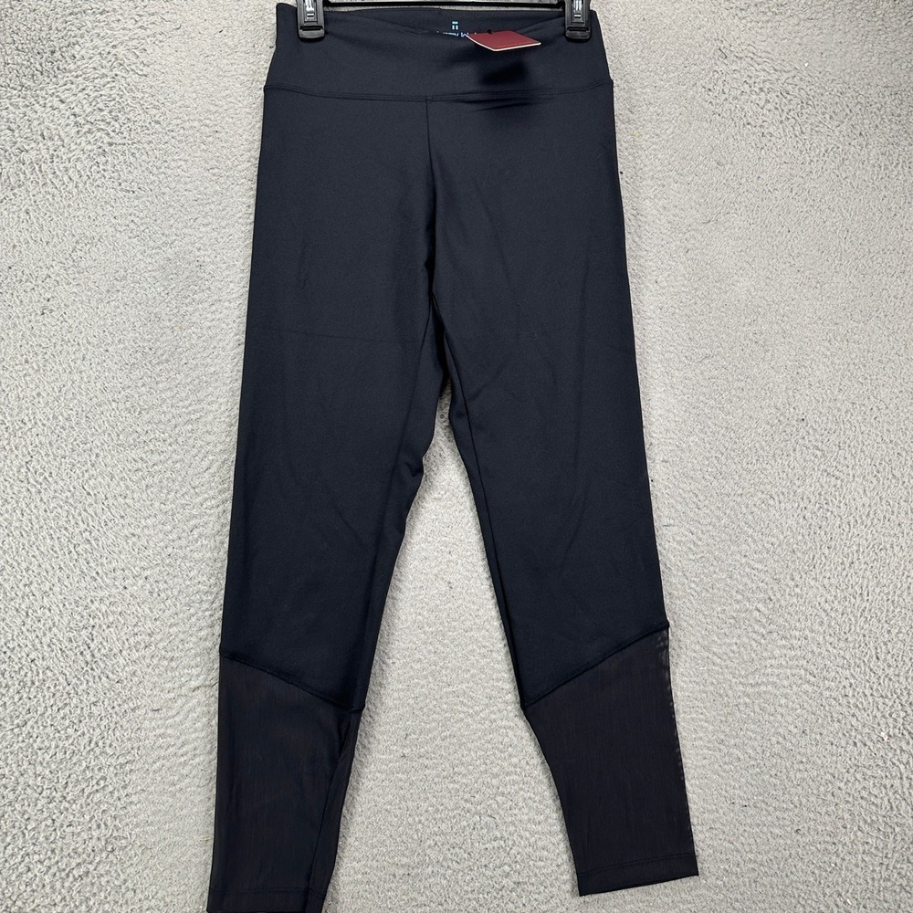 Tommy John Womens Legging Pants Large Black Compression Tights Workout Stretch